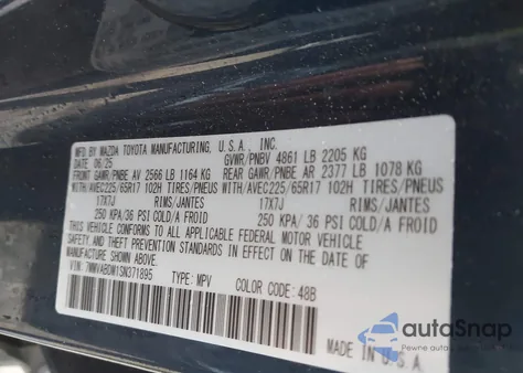 2025 Mazda Cx-50 2.5 S Premium Package z USA, uszkodzony, nr VIN 7MMVABDM1SN371895